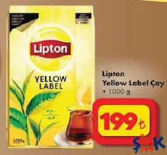 LİPTON YELLOW LABEL ÇAY 1 KG fiyat ve kampanya bilgisi